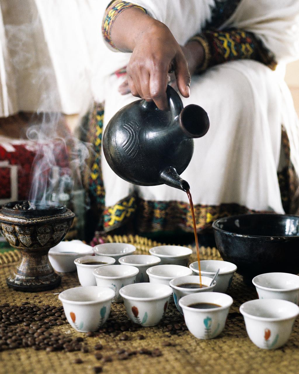 Ethiopian coffee ceremony